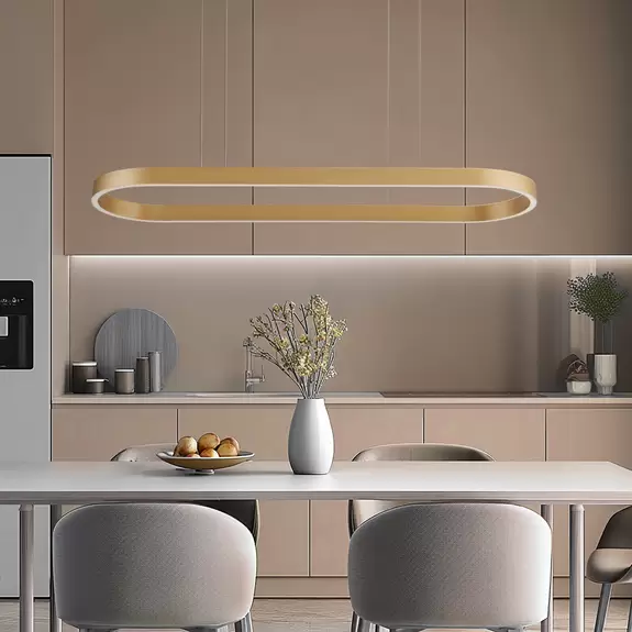 Lampenwelt Lucande Smart LED-Hängeleuchte Melinay, gold, CCT, Tuya Bis zu 50% Rabatt