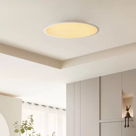 Lampenwelt Lindby Narima LED-Deckenlampe, CCT, Ø 60 cm 50% Rabatt mit kostenlosem Versand
