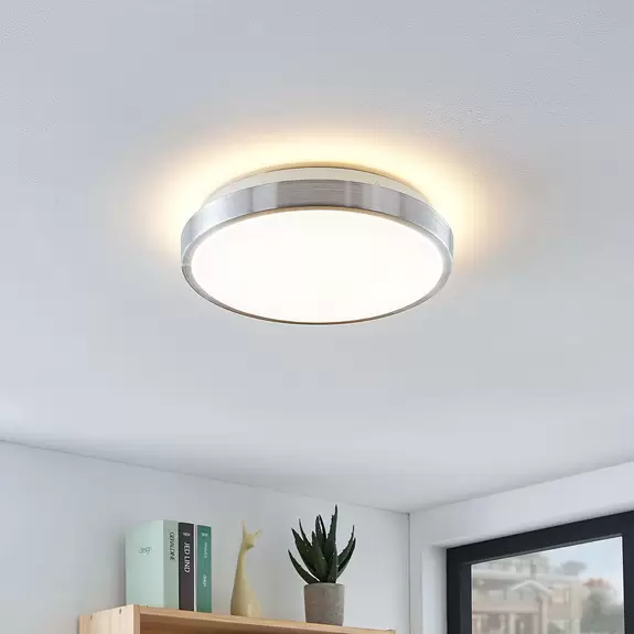 Lampenwelt Lindby Emelie LED-Deckenlampe, rund, 27 cm Clearance-Verkauf