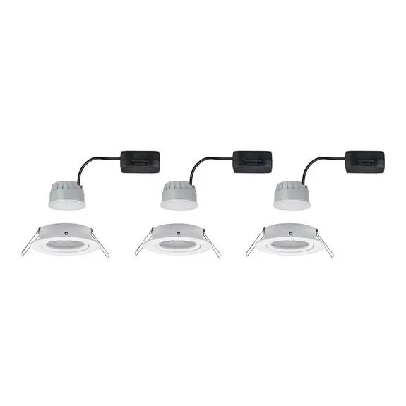 Lampenwelt Paulmann 3er Spot Nova Coin rund schwenkbar, weiß Black Friday Preise