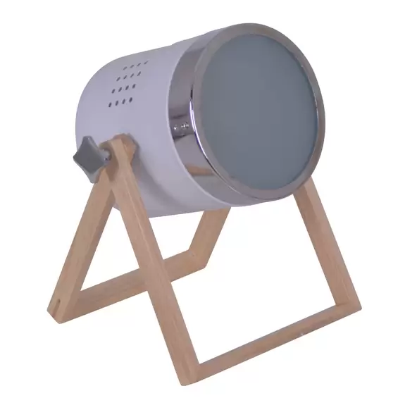 Lampenwelt Tischleuchte Tim weiß-silber Begrenztes Angebot
