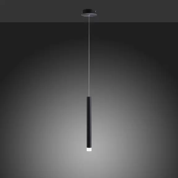 Lampenwelt LED-Pendelleuchte Bruno, einflammig, schwarz Tiefpreis