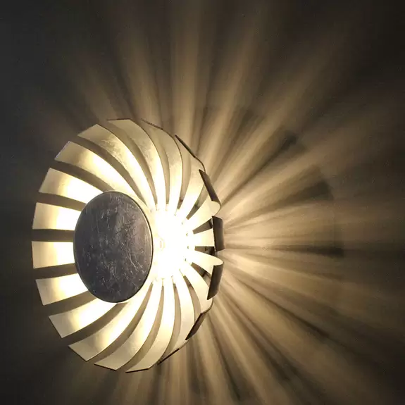 Lampenwelt LED-Wandleuchte Flare Small, silber Neueste Stile