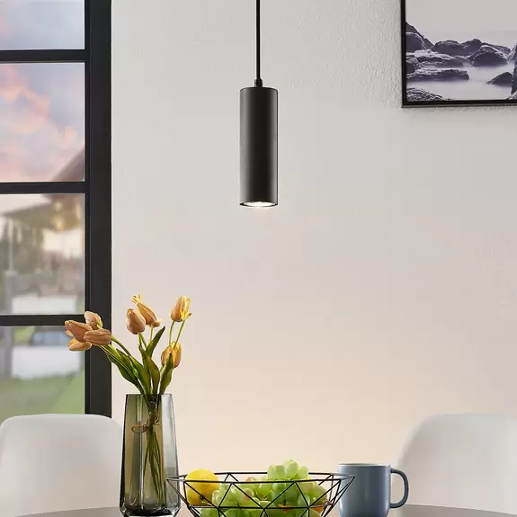 Lampenwelt Lindby Joffrey Pendelleuchte, schwarz Sonderangebot der Fabrik