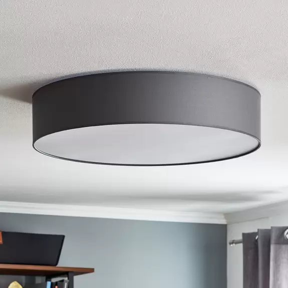 Lampenwelt Deckenleuchte Rondo, grau Ø 60cm Online