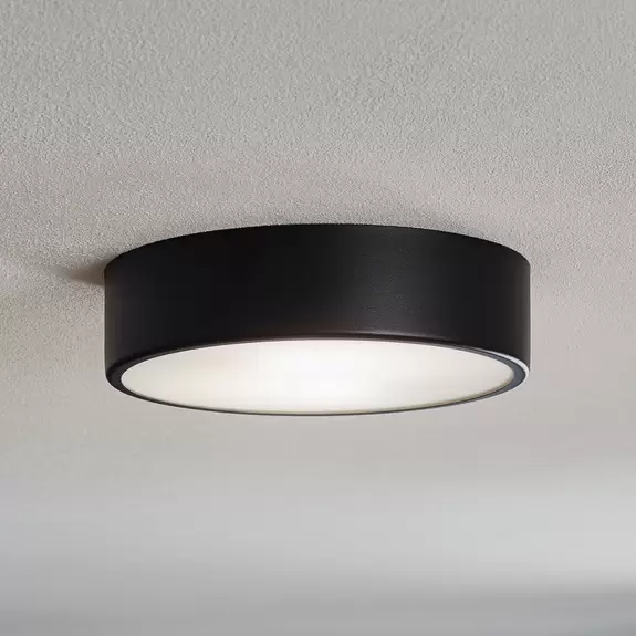 Lampenwelt Deckenleuchte Cleo 300, Sensor, Ø 30cm schwarz Schlussverkauf