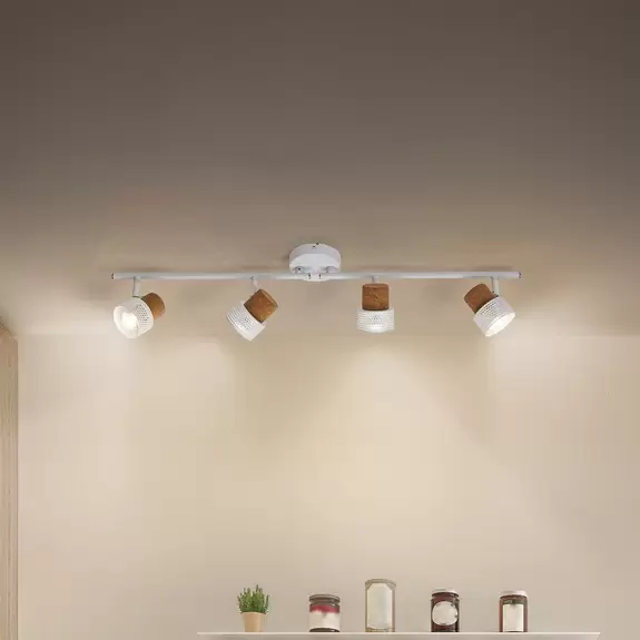 Lampenwelt LEDVANCE LED-Deckenspot Cork, GU10, 4-fl.,, dimmbar, weiß Neueste Mode