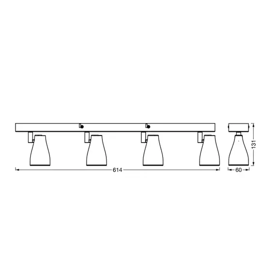 Lampenwelt LEDVANCE Pear LED-Anbauspot GU10 4-flammig weiß Neuheiten
