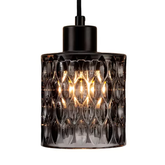 Lampenwelt Pauleen Gleaming Magic Hängellampe mit Rauchglas Kauf eins, bekomm eins gratis