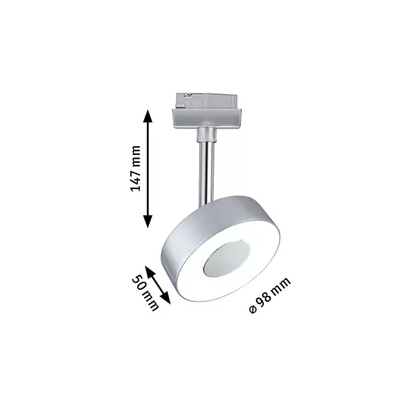 Lampenwelt Paulmann URail Circle LED-Spot rund 2.700K chrom Sonderangebot der Fabrik