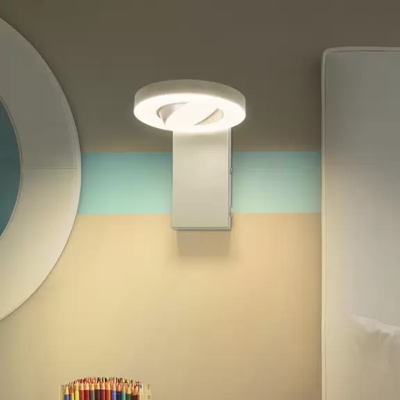 Lampenwelt LEDVANCE LED-Wandstrahler Saturn CCT, Schalter, weiß Nur noch ein Tag übrig