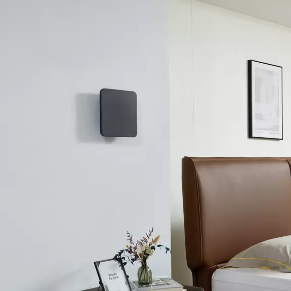 Lampenwelt Lucande LED-Wandleuchte Elrik, schwarz, 22 cm hoch, Metall Osterangebot