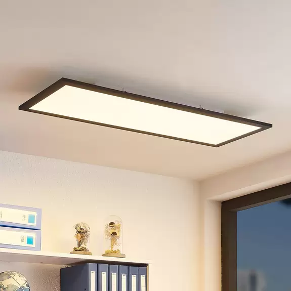 Lampenwelt Lindby Nelios LED-Deckenleuchte, CCT 80 x 30 cm Vatertagsangebot