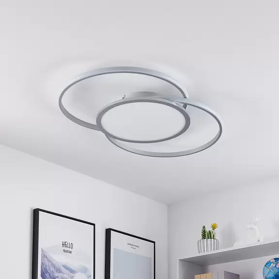 Lampenwelt Lucande Senne LED-Deckenlampe, CCT-Farbwechsel Jubiläumsangebot