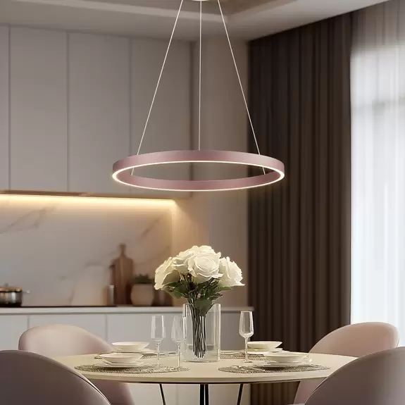 Lampenwelt Lucande Smart LED-Hängeleuchte Yonam, kaffee, 1-flg., Tuya Top Angebot