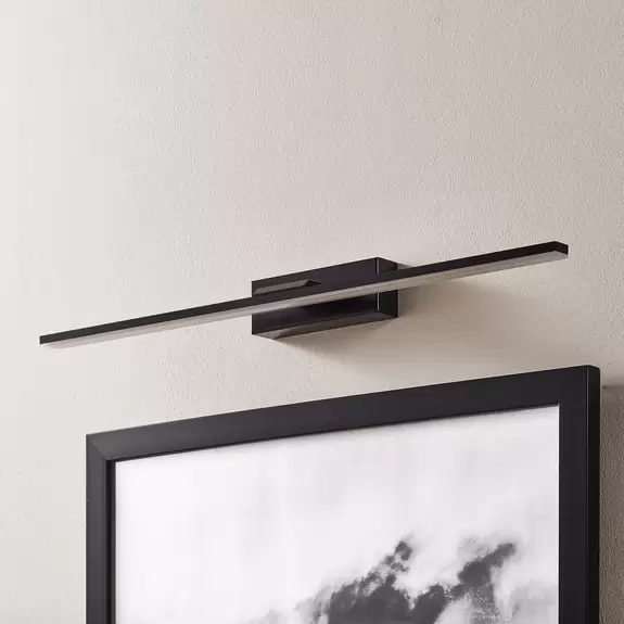 Lampenwelt LED-Wandleuchte Miroir 60 cm schwarz 4000K Zeitlich begrenztes Angebot