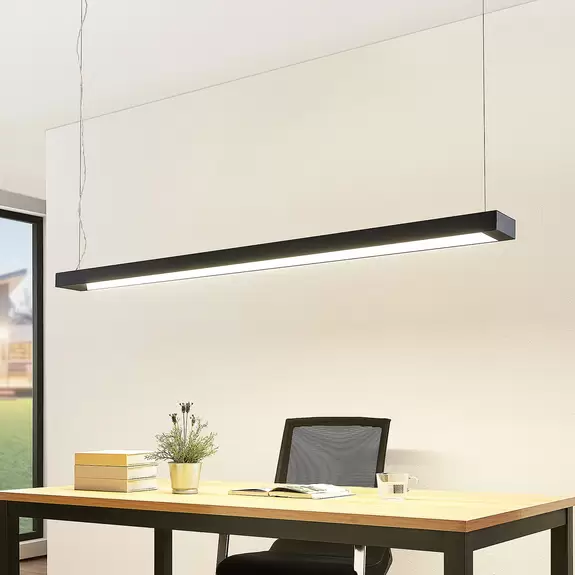 Lampenwelt Arcchio Cuna LED-Pendellampe, schwarz, eckig 162cm Blitzangebot