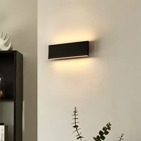 Lampenwelt Lindby Ignazia LED-Wandleuchte, 28 cm, schwarz Bestseller