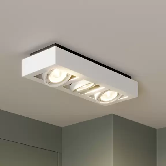 Lampenwelt Deckenstrahler Ronka, GU10, 3-flammig, weiß Neueste Stile