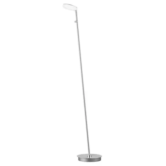 Lampenwelt LED-Stehleuchte Dent, dimmbar, CCT, 1 x 8W, nickel Discount Store für neue Produkte