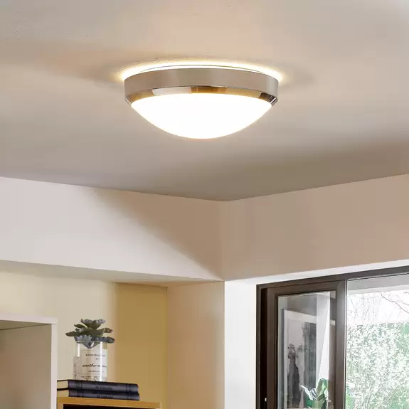 Lampenwelt Arcchio Drilona LED-Bad-Deckenlampe, chrom, IP44 Online Shopping