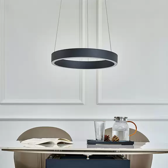 Lampenwelt Arcchio Answin LED-Hängeleuchte 26,4 W schwarz Online Outlet