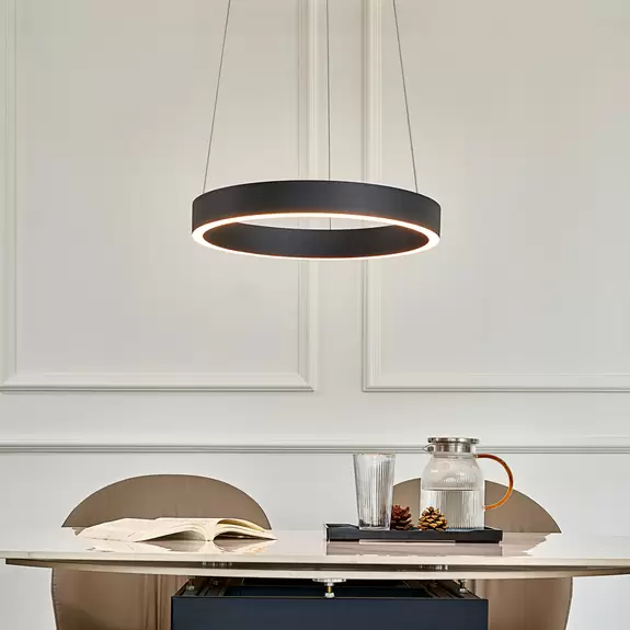 Lampenwelt Arcchio Answin LED-Hängeleuchte 26,4 W schwarz Online Outlet