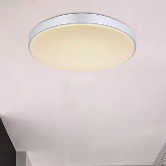 Lampenwelt LED-Deckenleuchte Sonny, silber, CCT, Ø 41 cm Zeitlich begrenztes Angebot