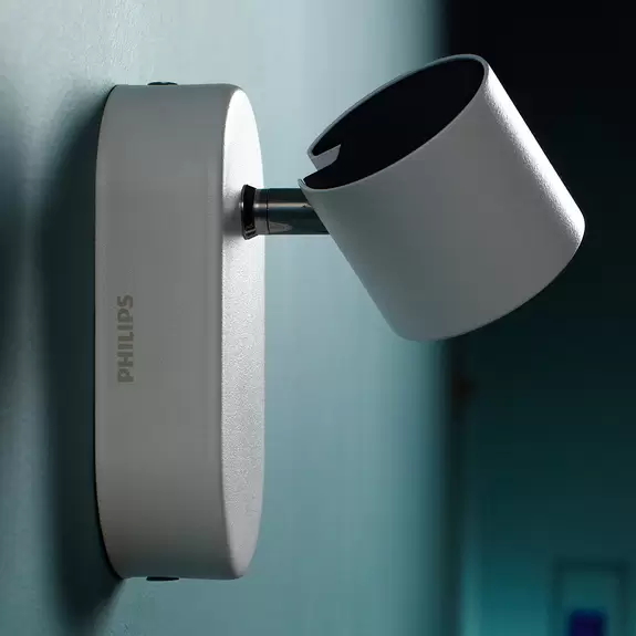 Lampenwelt Philips Star schwenkbarer LED-Strahler weiß 1flg Blitzangebot