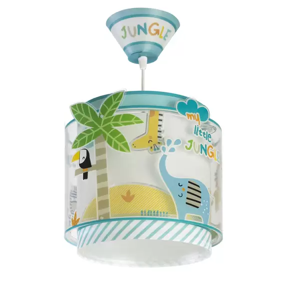 Lampenwelt Kinder-Hängeleuchte Little Jungle, einflammig Räumungsverkauf