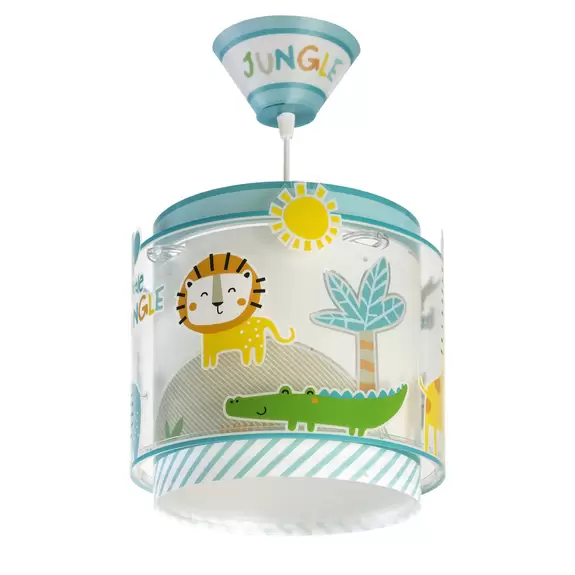 Lampenwelt Kinder-Hängeleuchte Little Jungle, einflammig Räumungsverkauf