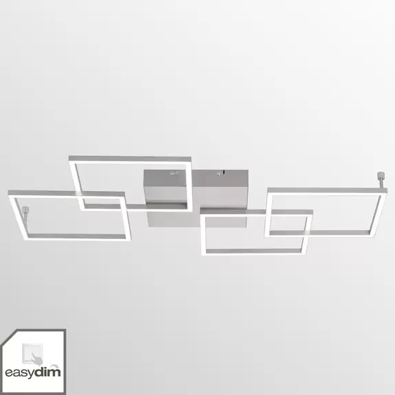 Lampenwelt Vierflammige LED-Deckenleuchte Inigo - länglich VIP-Rabatte