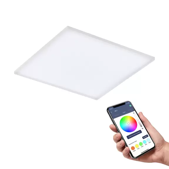 Lampenwelt EGLO connect Turcona-Z LED-Deckenlampe 60x60cm Letzte 2 Tage