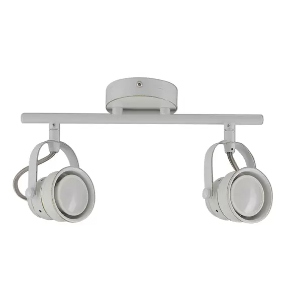 Lampenwelt LED-Deckenspot Tessa, 2-flammig, weiß antik Sonderangebot der Fabrik