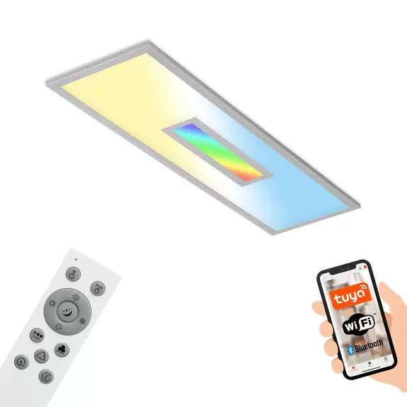Lampenwelt LED-Deckenlampe Centro S CCT RGB Tuya 100x25cm Osterangebot
