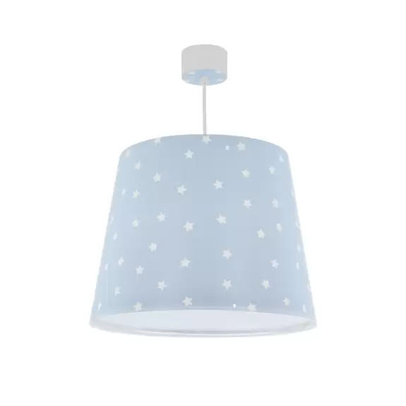 Lampenwelt Dalber Star Light Kinder-Hängeleuchte blau Letzte 3 Tage