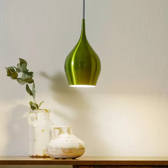 Lampenwelt Hängeleuchte Vibrant Ø 12cm, grün Sonderangebot der Fabrik