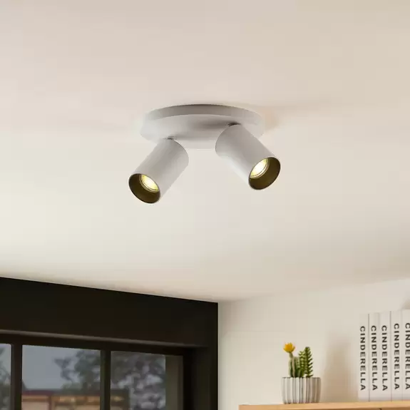 Lampenwelt Arcchio Brinja Deckenstrahler, rund, 2-fl., weiß Online