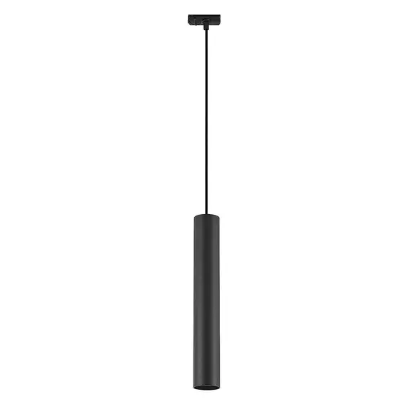 Lampenwelt Lindby Pendellampe Linaro, 40 cm, schwarz, 1-Phasen, Ø 6 cm Fabrikverkauf