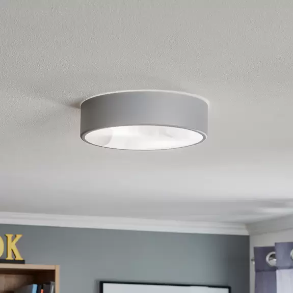 Lampenwelt Deckenleuchte Cleo 300, IP54, Ø 30 cm grau Blitzverkäufe