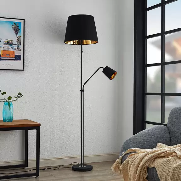 Lampenwelt Lindby Efalia Stehlampe mit Leselicht Rabatt