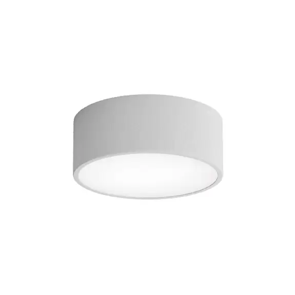 Lampenwelt Deckenleuchte Cleo, grau, Ø 20 cm, Metall, IP54 Versandkostenfrei