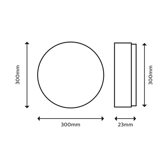 Lampenwelt Philips SuperSlim LED IP44 2.700K Ø 29,5cm weiß Muttertagsangebot