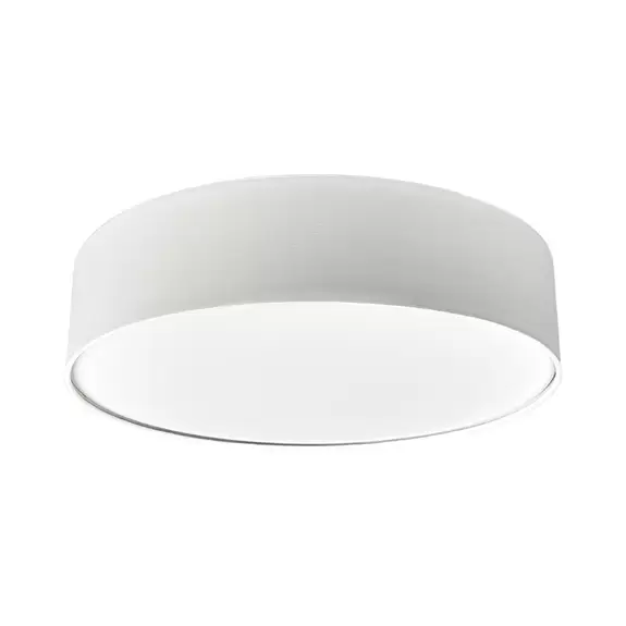 Lampenwelt Lindby Deckenleuchte Sebatin, Ø 50 cm, creme, Stoff, E27 Top Angebot