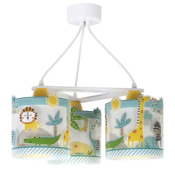 Lampenwelt Kinder-Hängeleuchte Little Jungle, dreiflammig Super Sparpreis