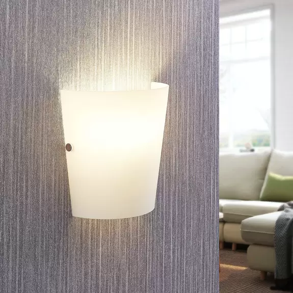 Lampenwelt Glas-Wandleuchte Calpurnia 50% Rabatt mit kostenlosem Versand