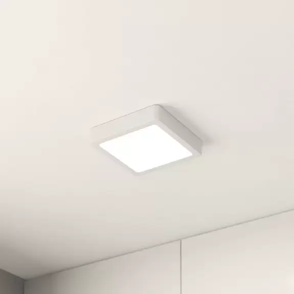 Lampenwelt LED-Deckenlampe Fueva 5 IP44 3000K weiß 16x16cm Clearance-Verkauf