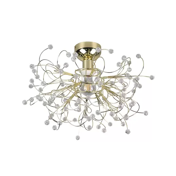 Lampenwelt Deckenleuchte Gloria, E27, einflammig, messing Angebote