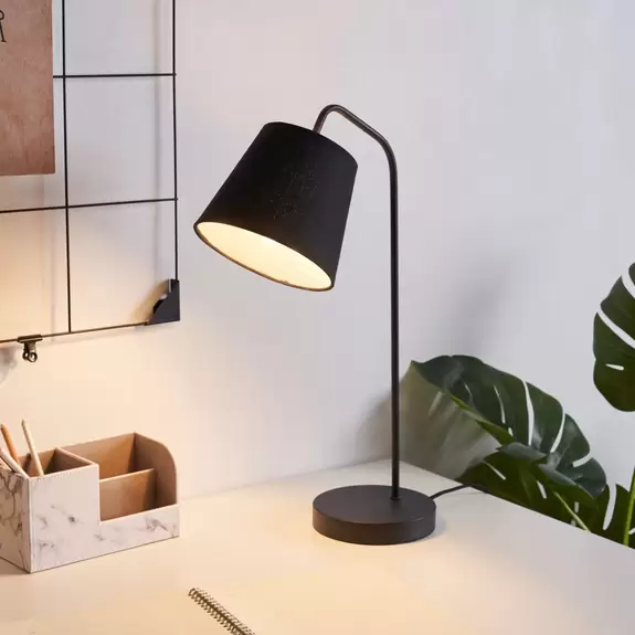 Lampenwelt Pauleen Tischleuchte True Elegance ganz in Schwarz Meist gekauft