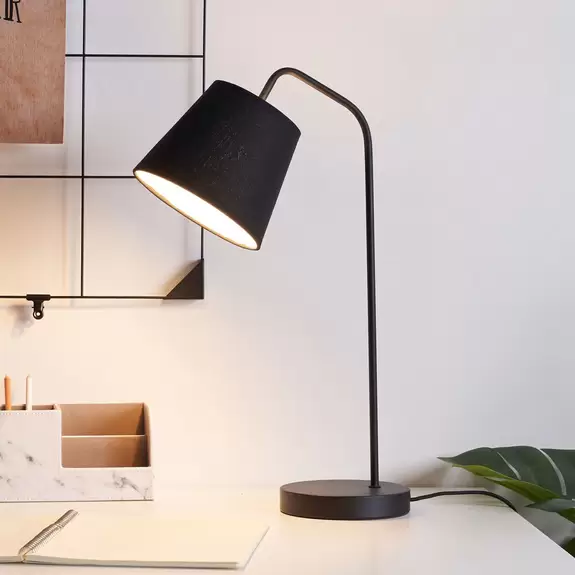 Lampenwelt Pauleen Tischleuchte True Elegance ganz in Schwarz Meist gekauft